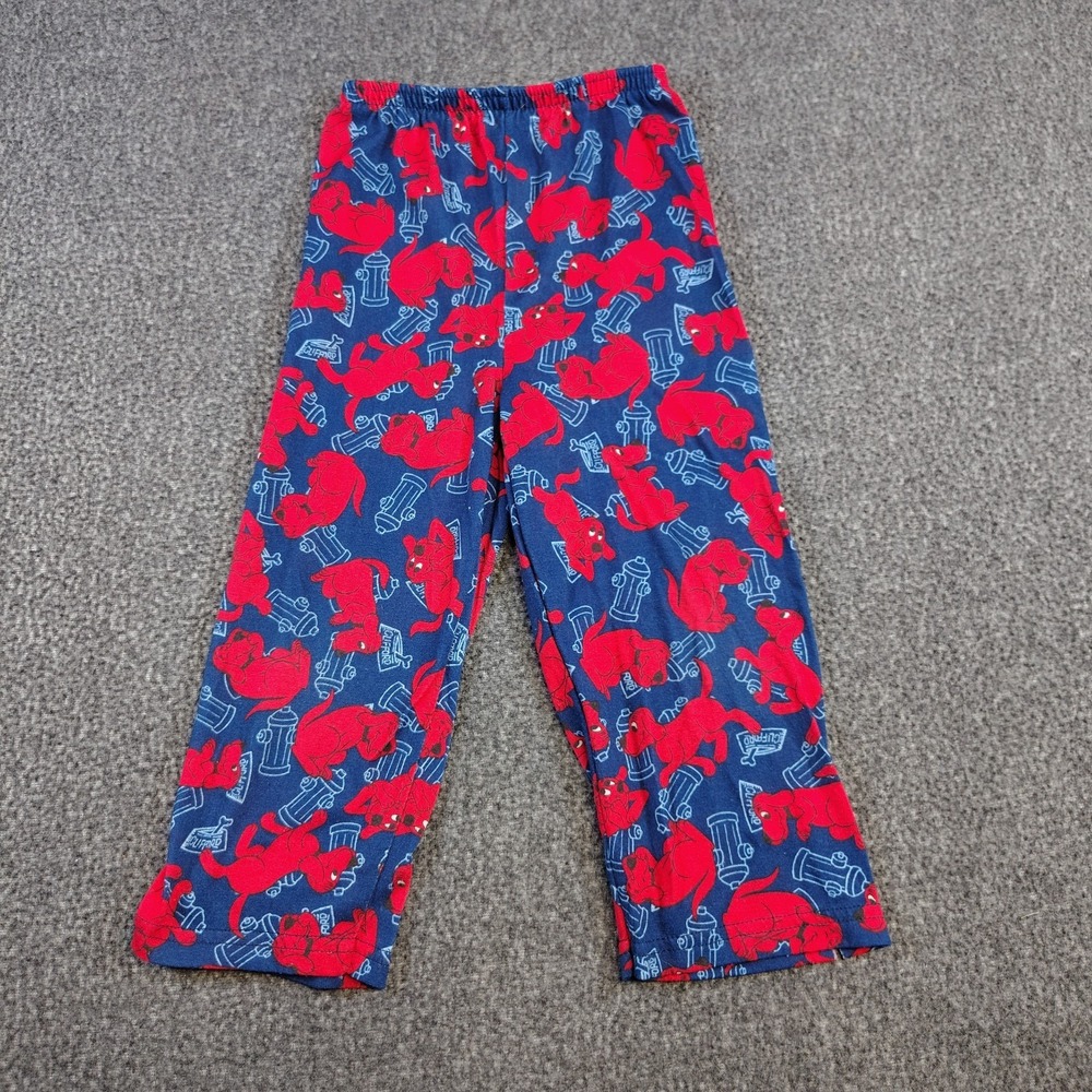 Vtg Clifford‎ the Big Red Dog Toddler Pajama Pants 4T Wormser Sleep